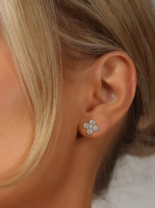 Mini Hydrangea Stud Earrings