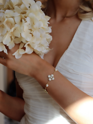 Hydrangea Pearl Bracelet