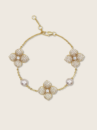 Hydrangea Pearl Bracelet