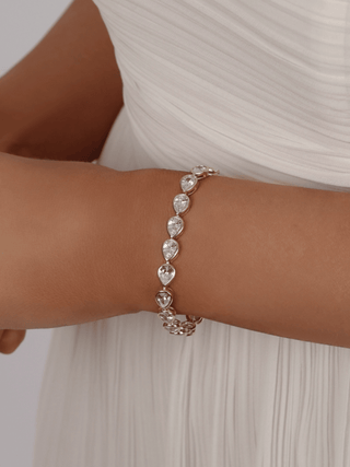 Constance Pear Tennis Bracelet