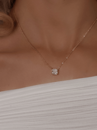 Regina Princess Square Cut Necklace