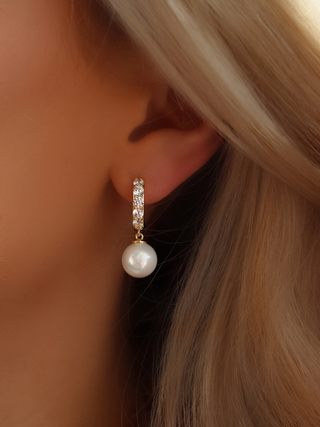 Ophelia Sparkly Pearl Earrings