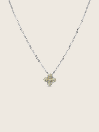 Mini Hydrangea Necklace - Lemon Drop
