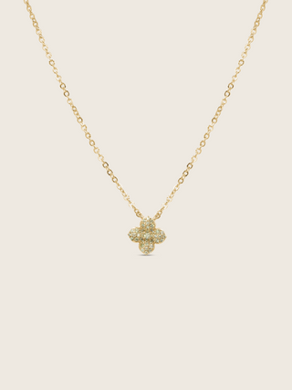 PRE-ORDER 6 WEEKS Mini Hydrangea Necklace - Lemon Drop