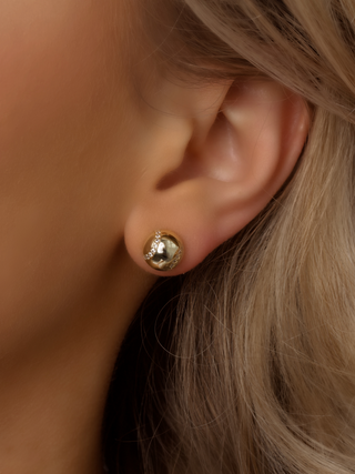 Court Earrings Semi-Pavé