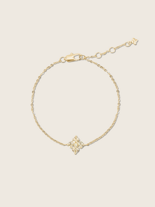 Mini Crystal Hydrangea Bracelet - Lemon Drop