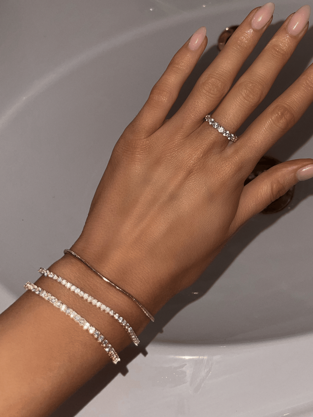 Stacking discount tennis bracelet