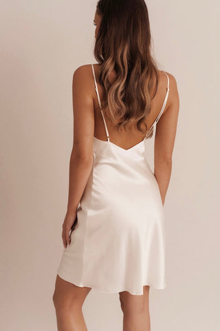 Clarence Silk Dress - Ivory
