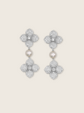 Hydrangea Pearl Drop Earring