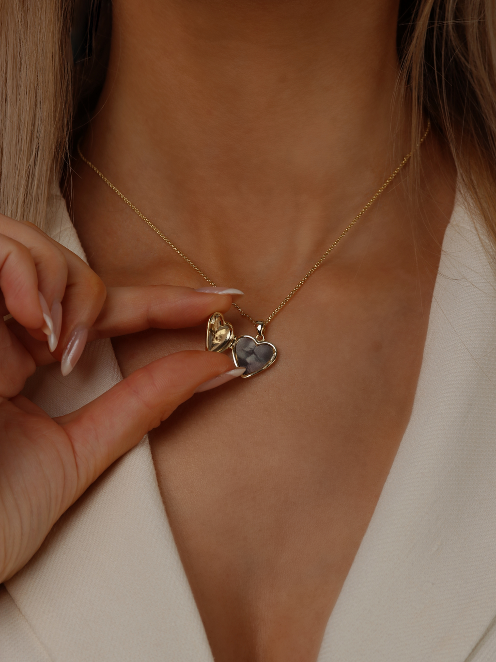 Love Locket Hydrangea Necklace