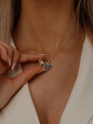 Love Locket Hydrangea Necklace