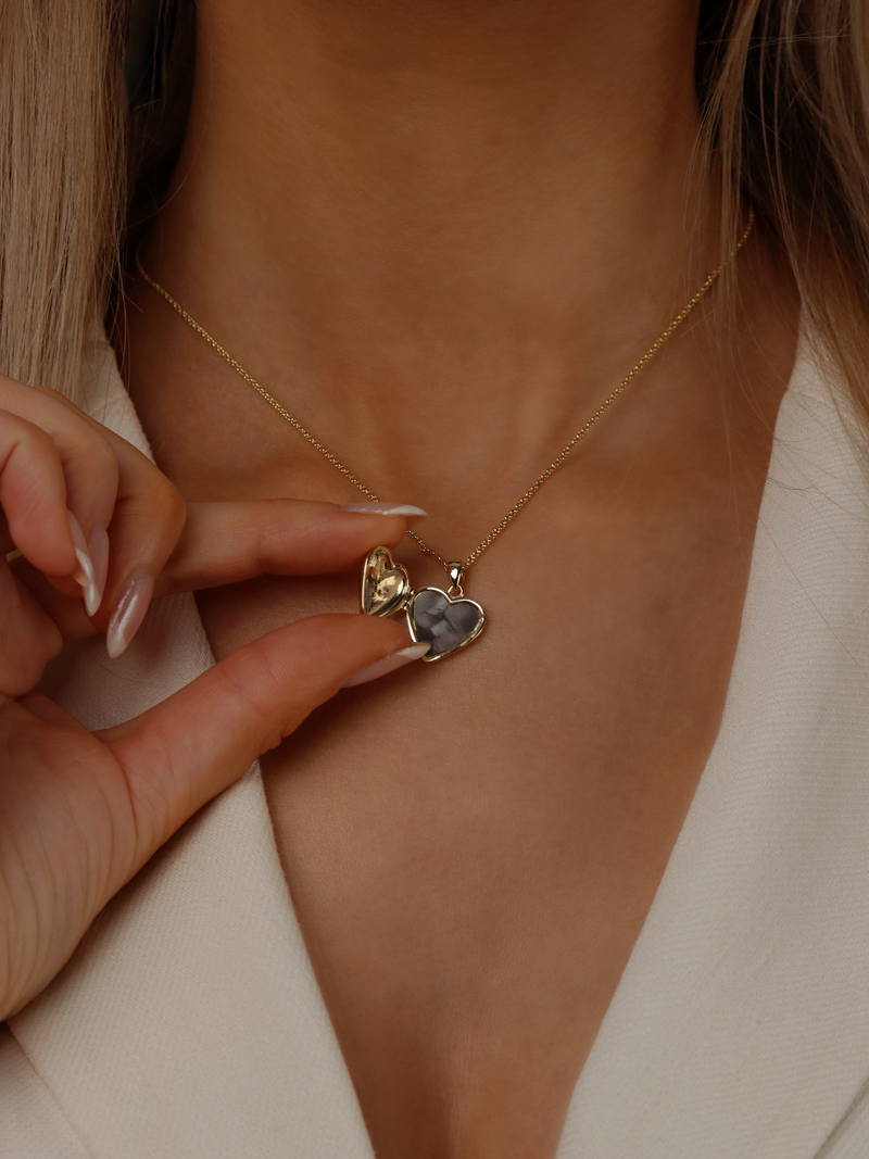 Love Locket Hydrangea Necklace