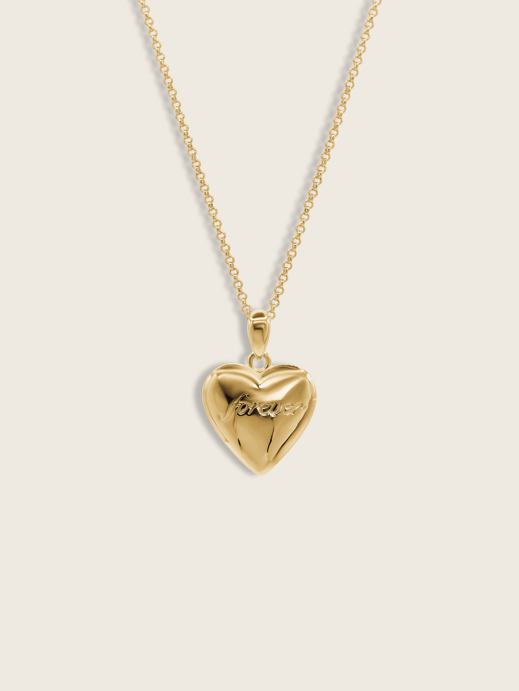 "Forever & Always" Reversible Heart Necklace