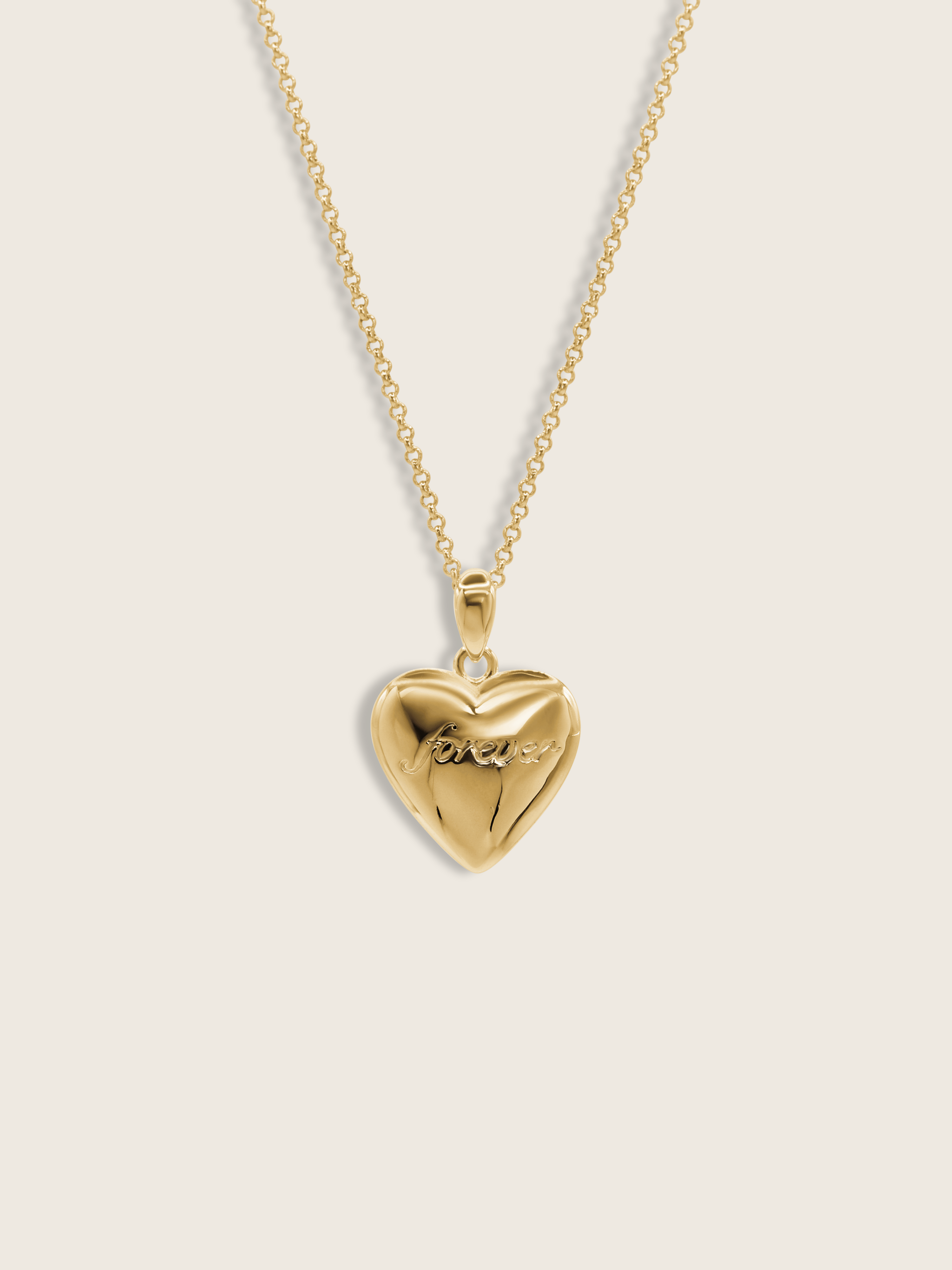 "Forever & Always" Reversible Heart Necklace