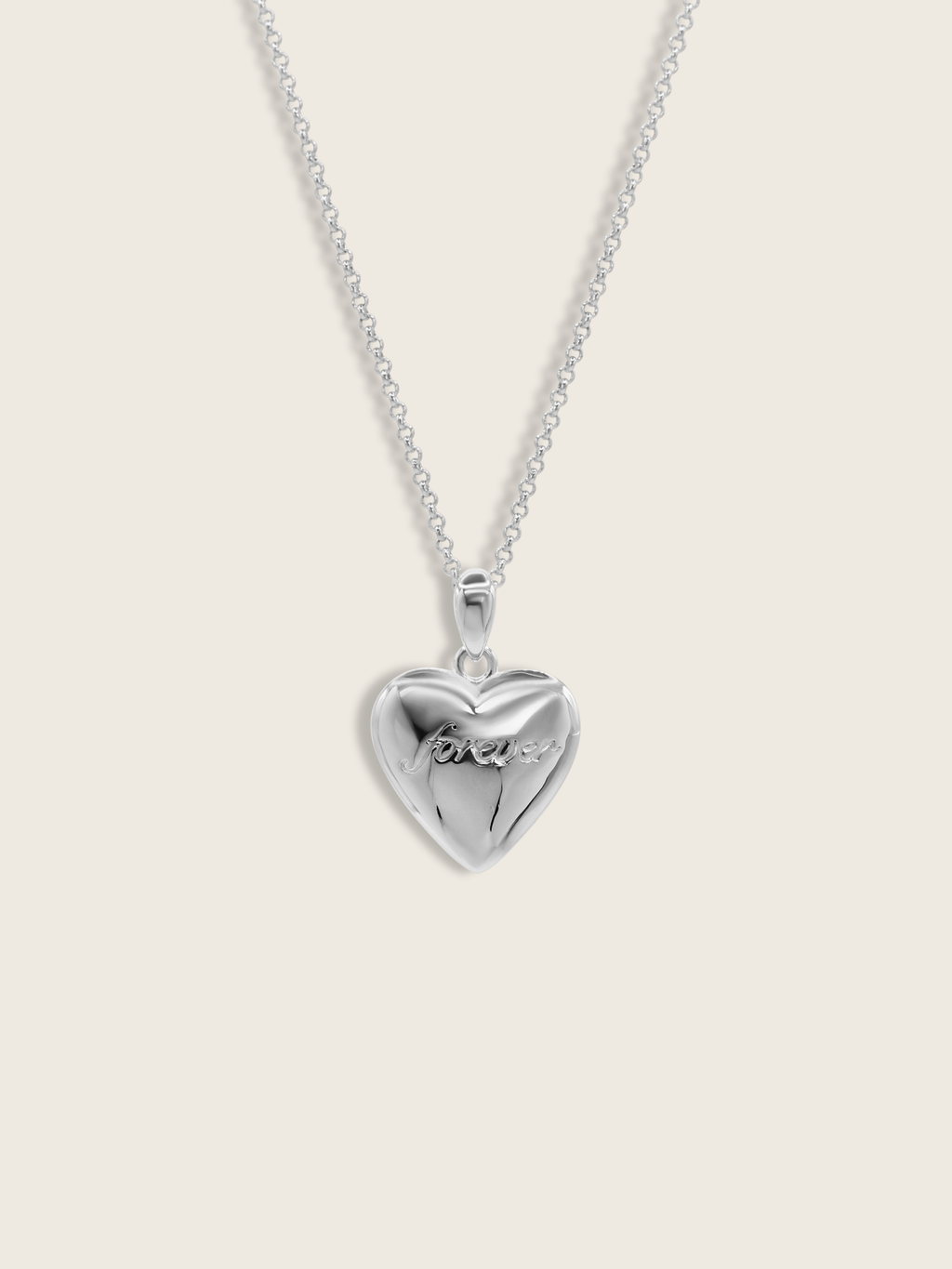 "Forever & Always" Reversible Heart Necklace