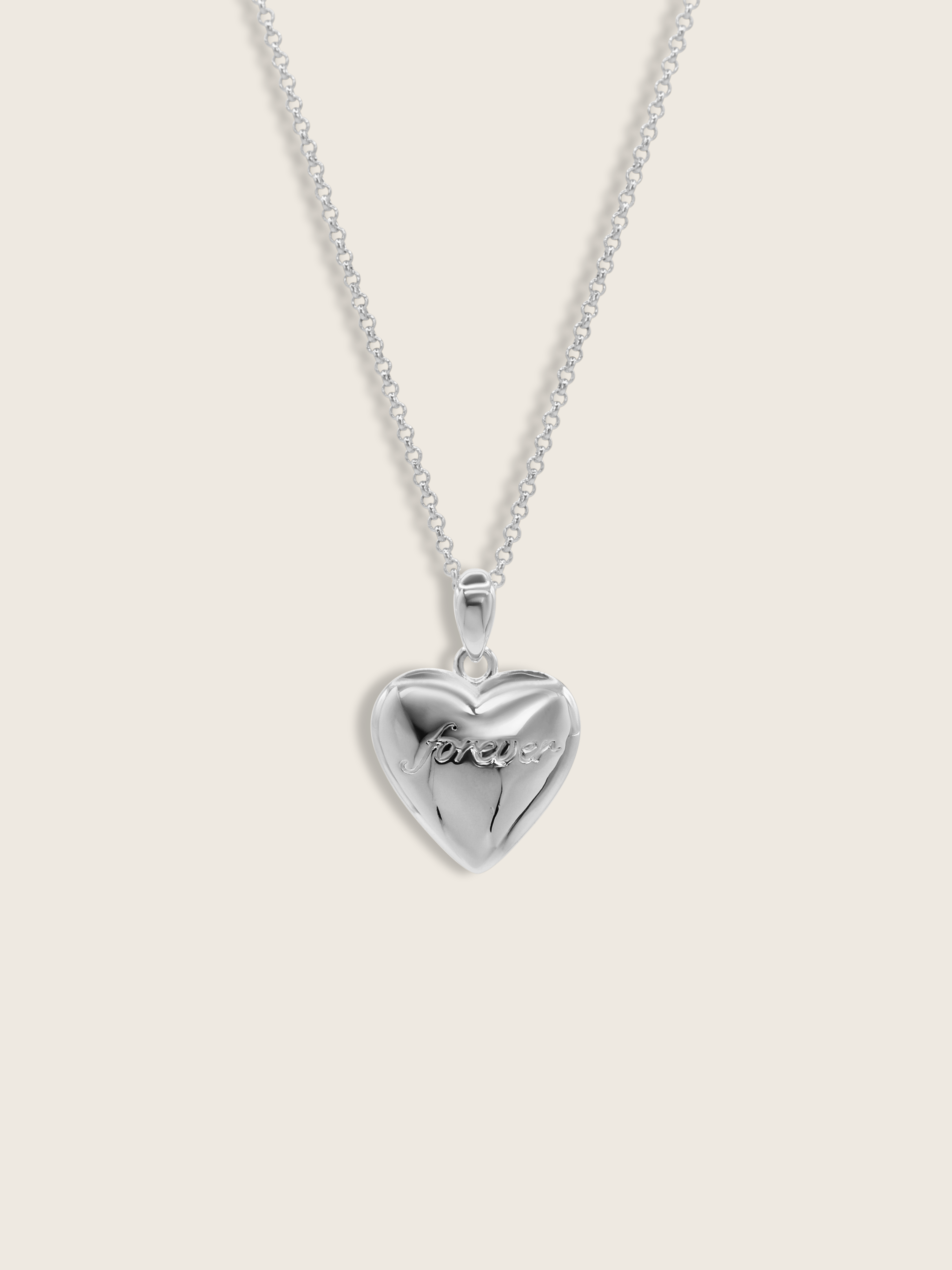 "Forever & Always" Reversible Heart Necklace