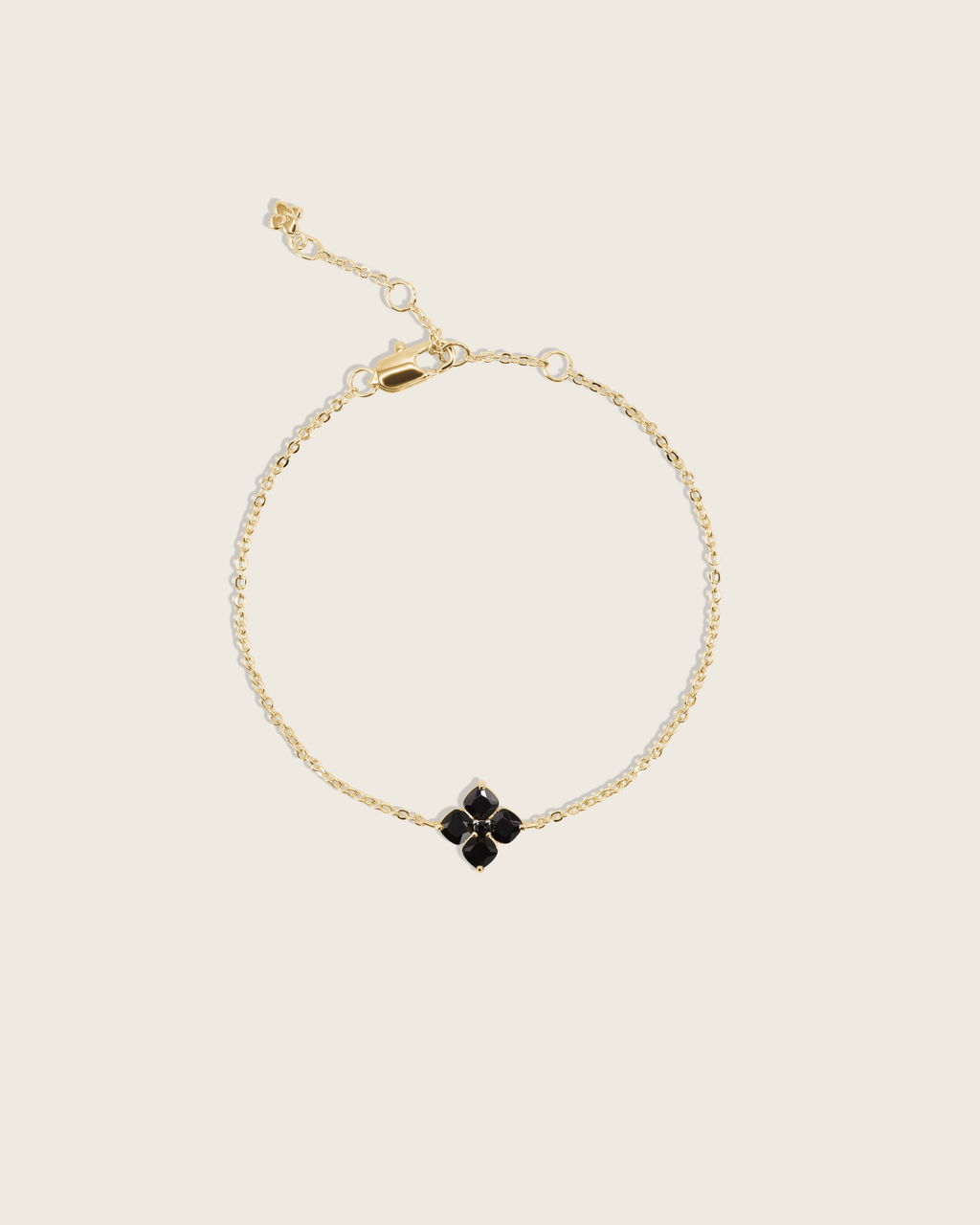 Mini Crystal Hydrangea Bracelet - Espresso
