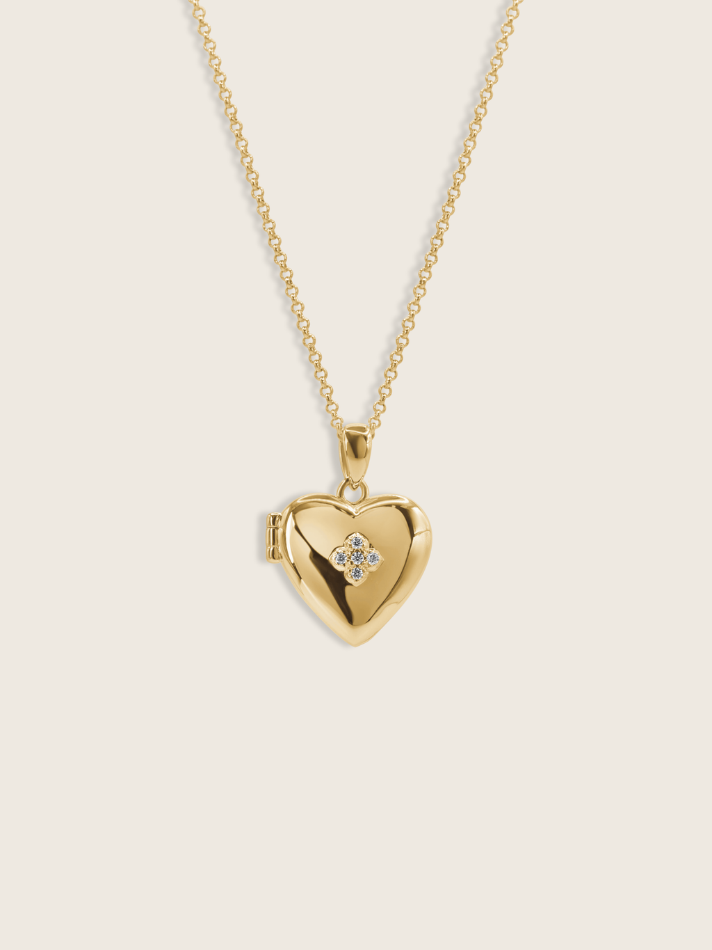 Love Locket Hydrangea Necklace