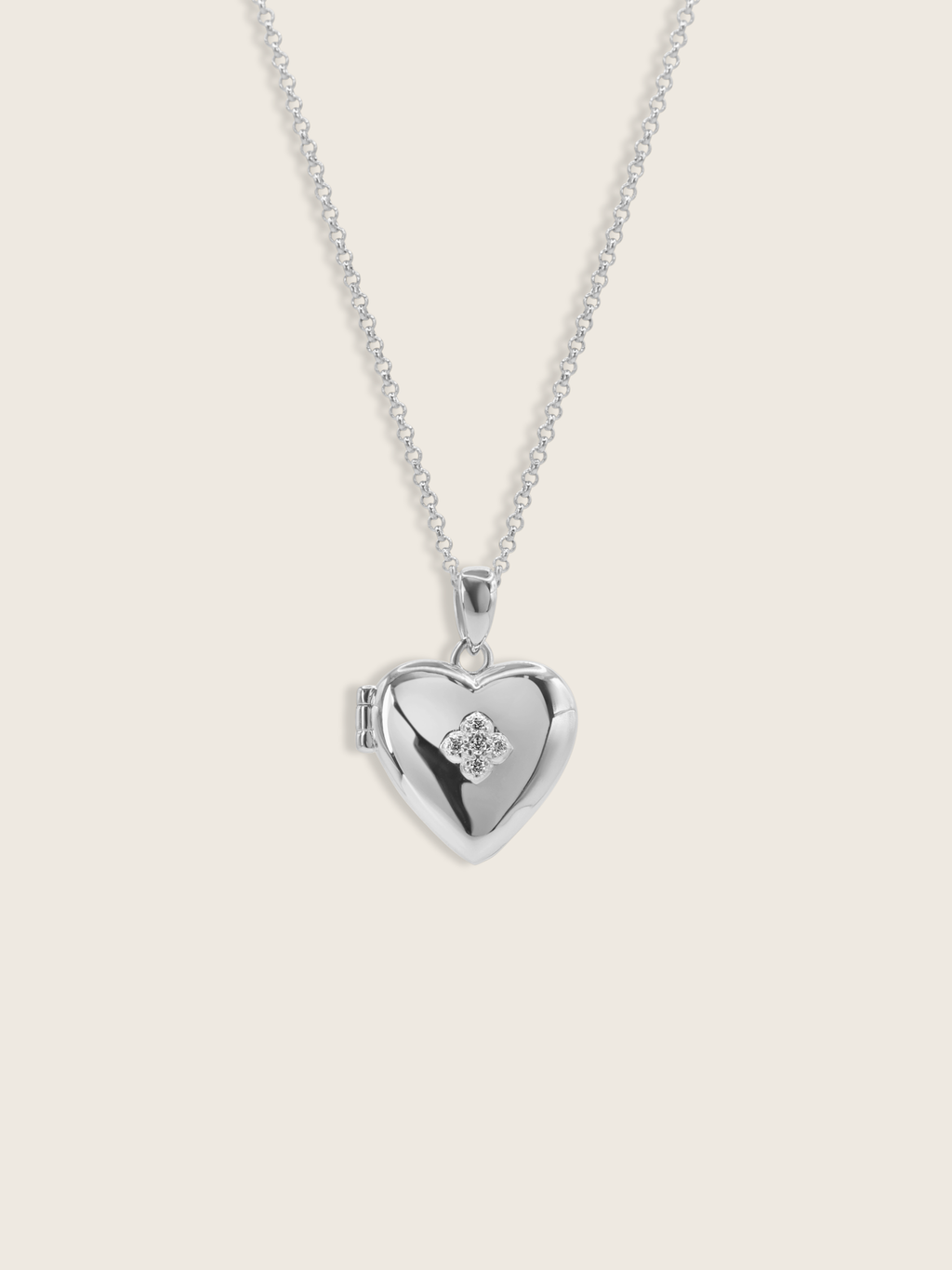 Love Locket Hydrangea Necklace