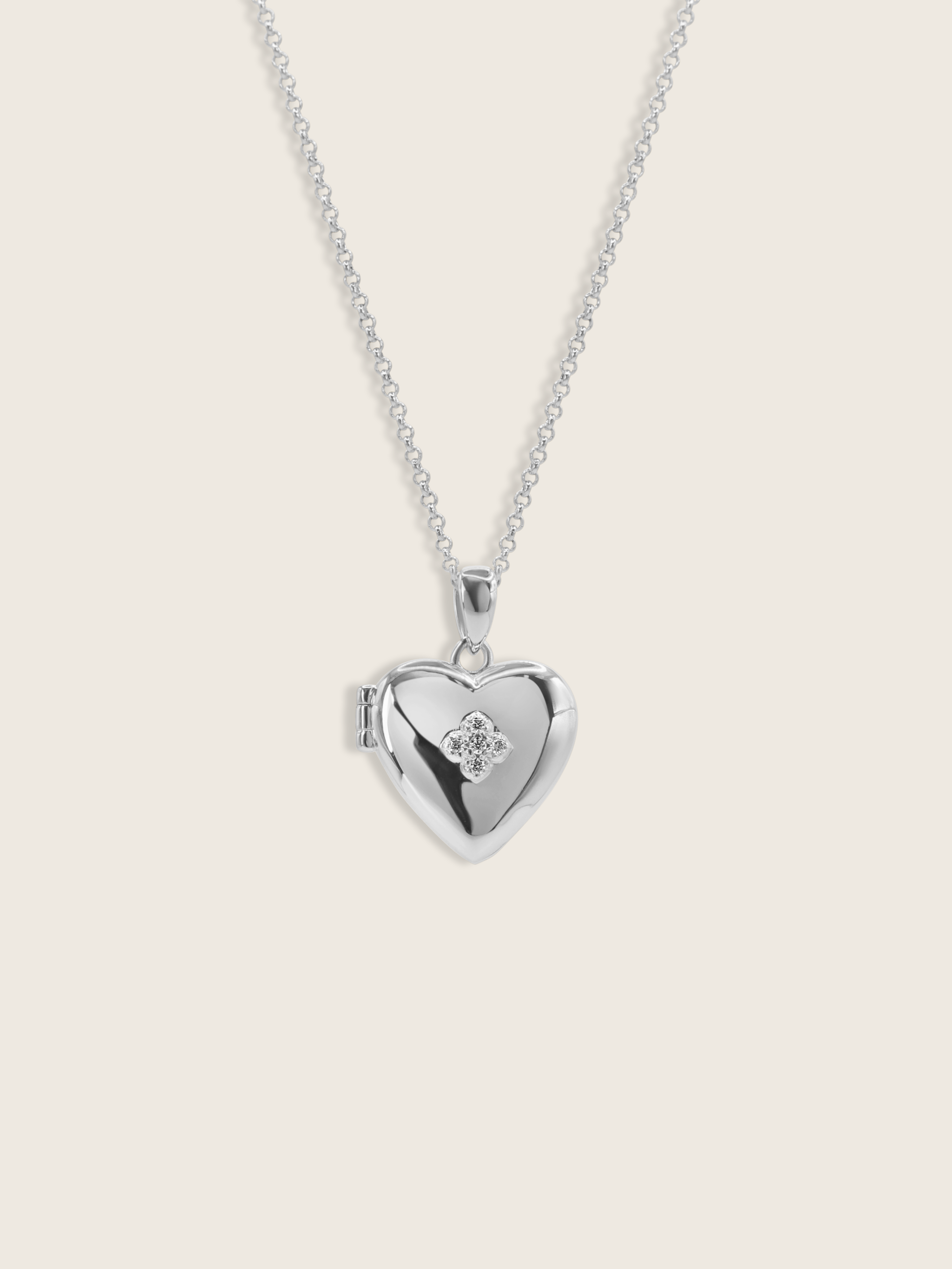 Love Locket Hydrangea Necklace