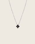 Mini Crystal Hydrangea Necklace - Espresso