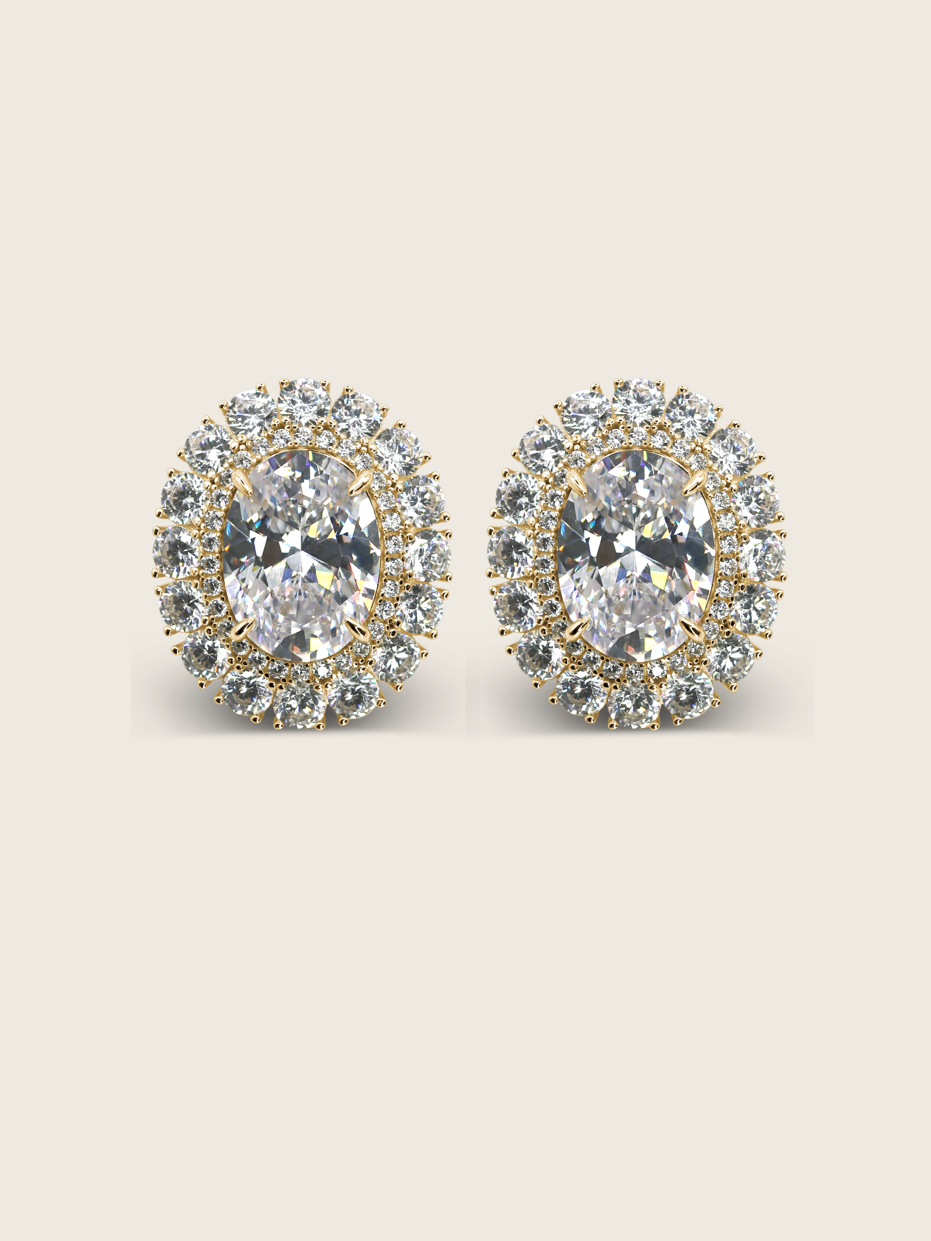 Diana Earrings - Crystal