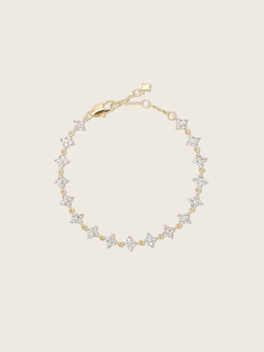 Micro Crystal Hydrangea Bracelet