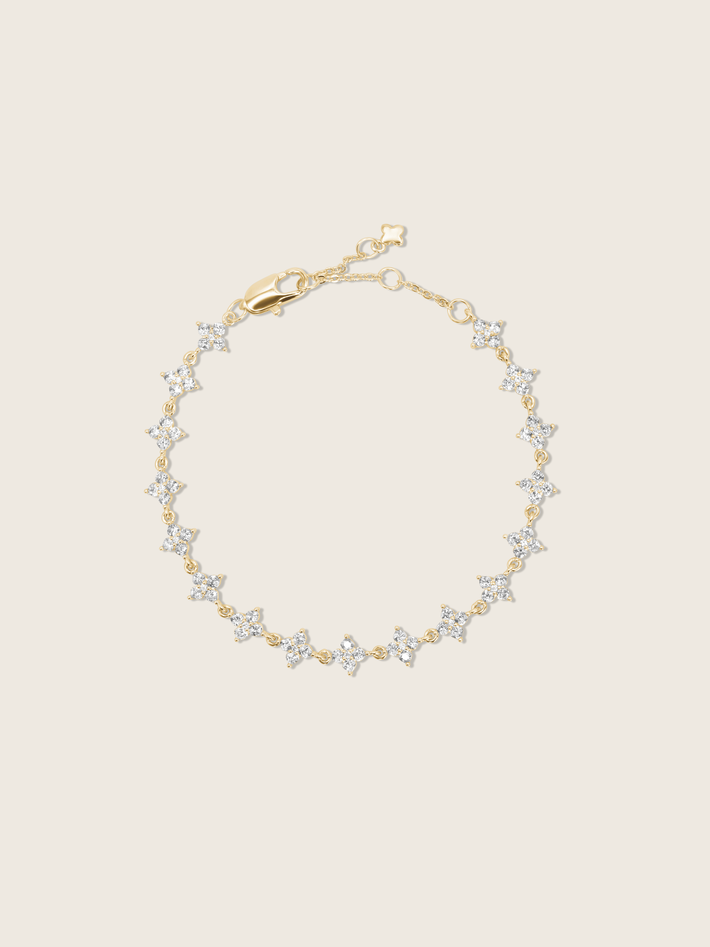 Micro Crystal Hydrangea Bracelet