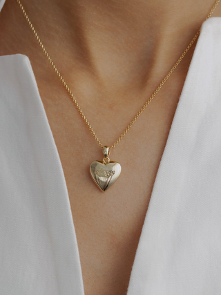 "Forever & Always" Reversible Heart Necklace