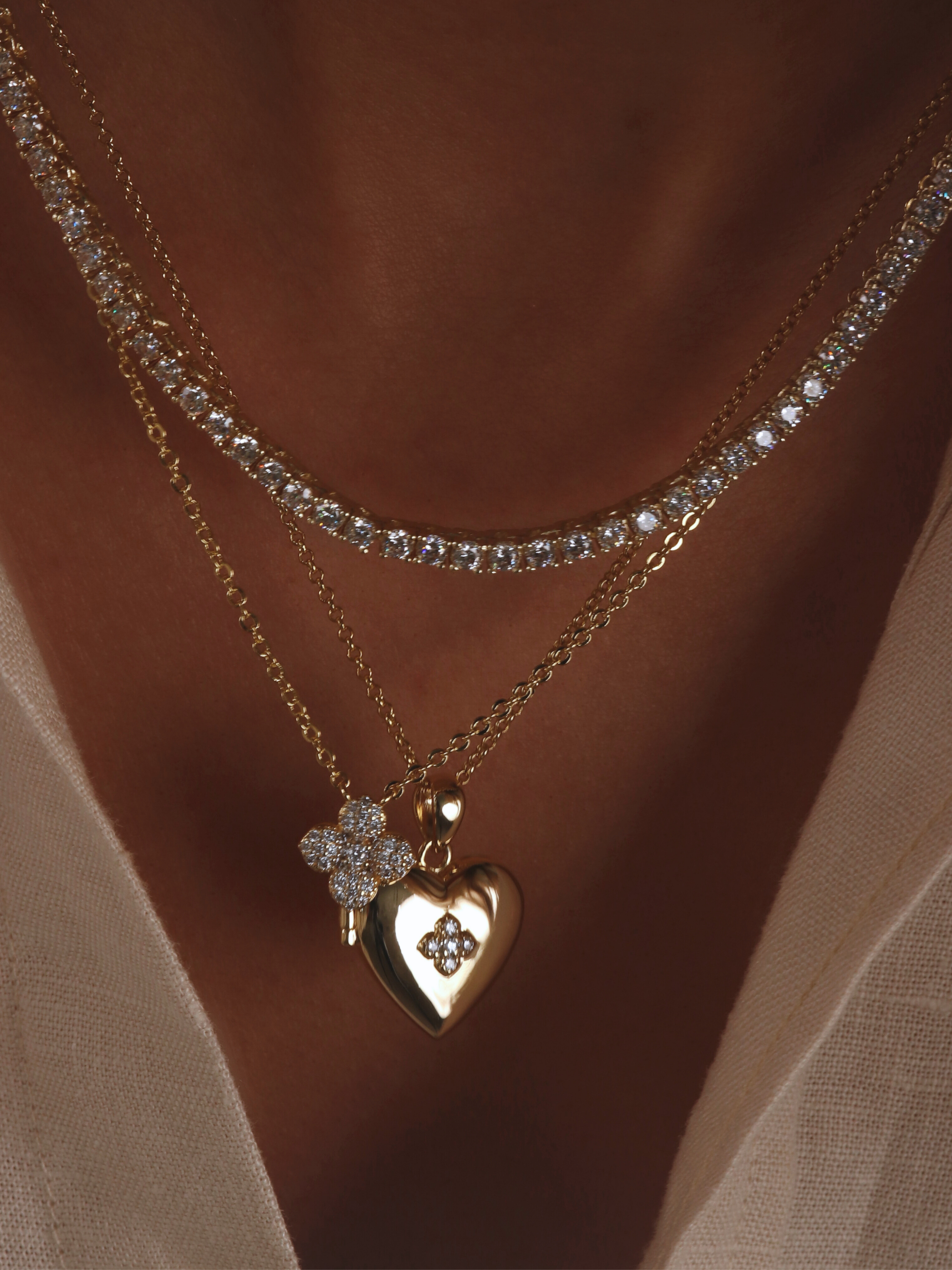 Love Locket Hydrangea Necklace