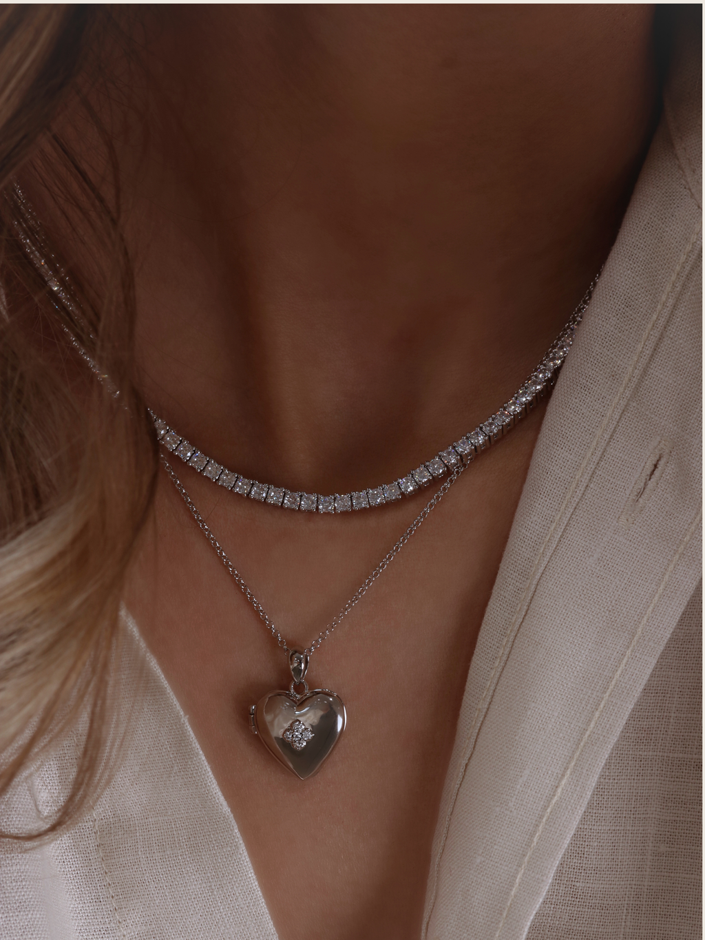 Love Locket Hydrangea Necklace