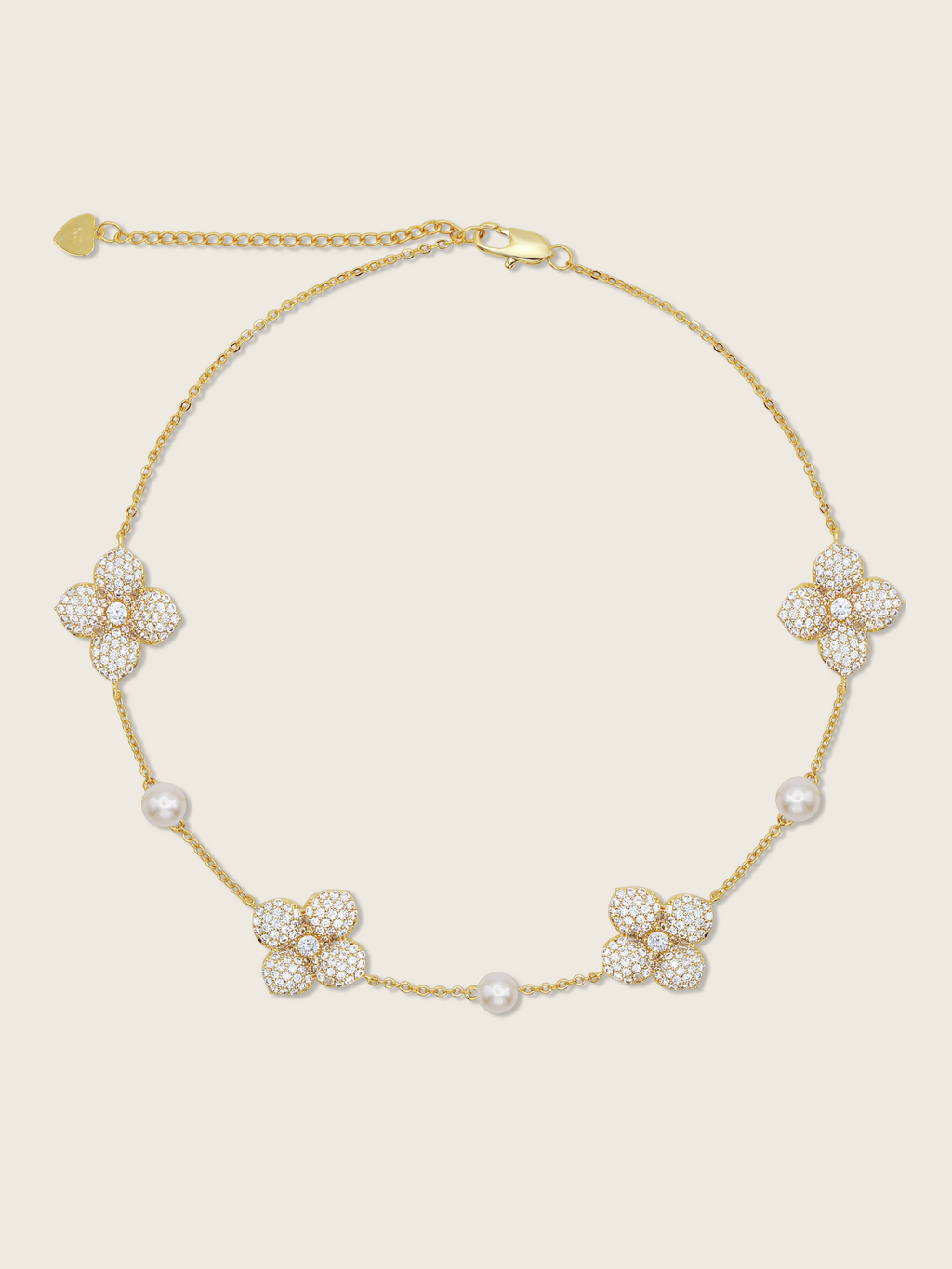 Hydrangea Pearl Choker Necklace