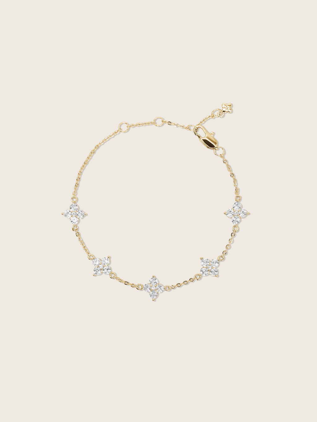 Multi-Petite Crystal Hydrangea Bracelet
