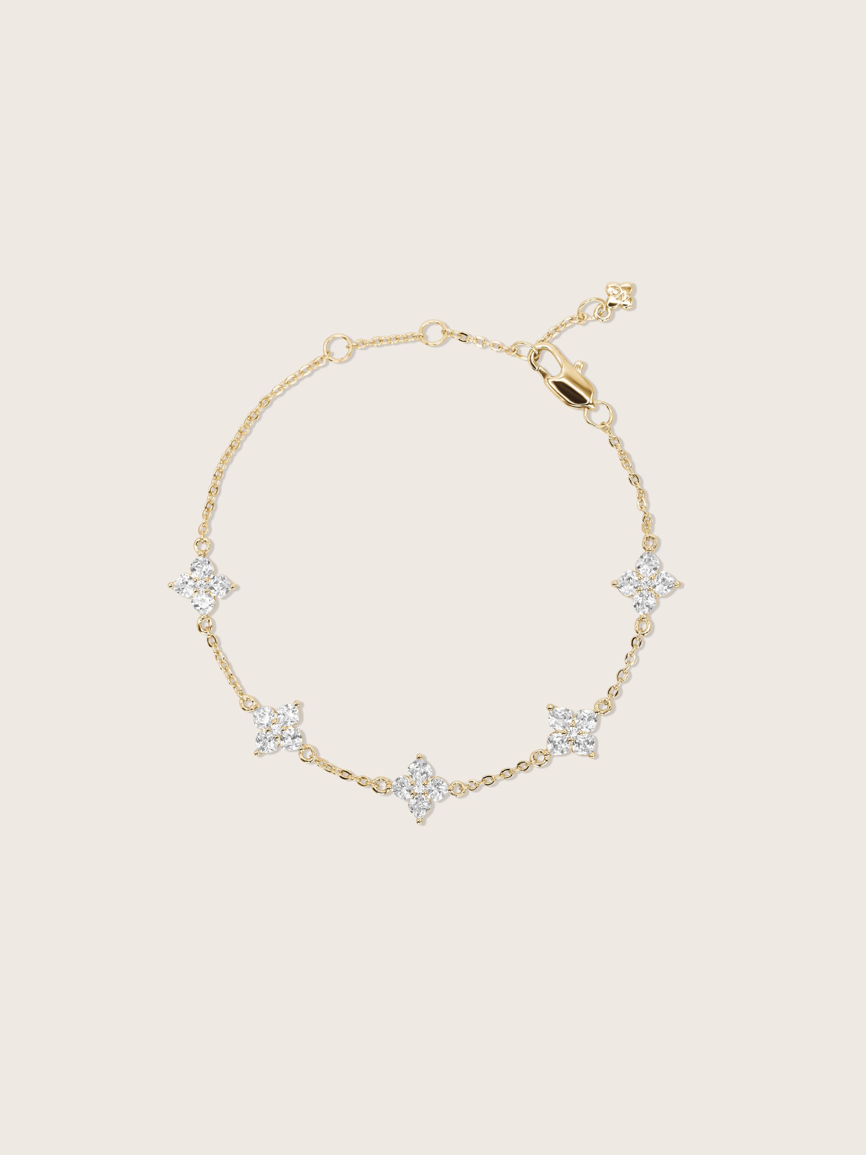 Multi-Petite Crystal Hydrangea Bracelet