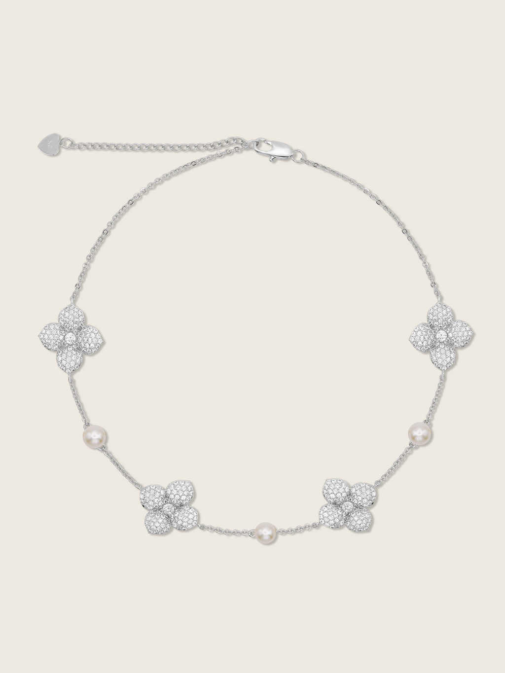Hydrangea Pearl Choker Necklace