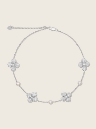 Hydrangea Pearl Choker Necklace