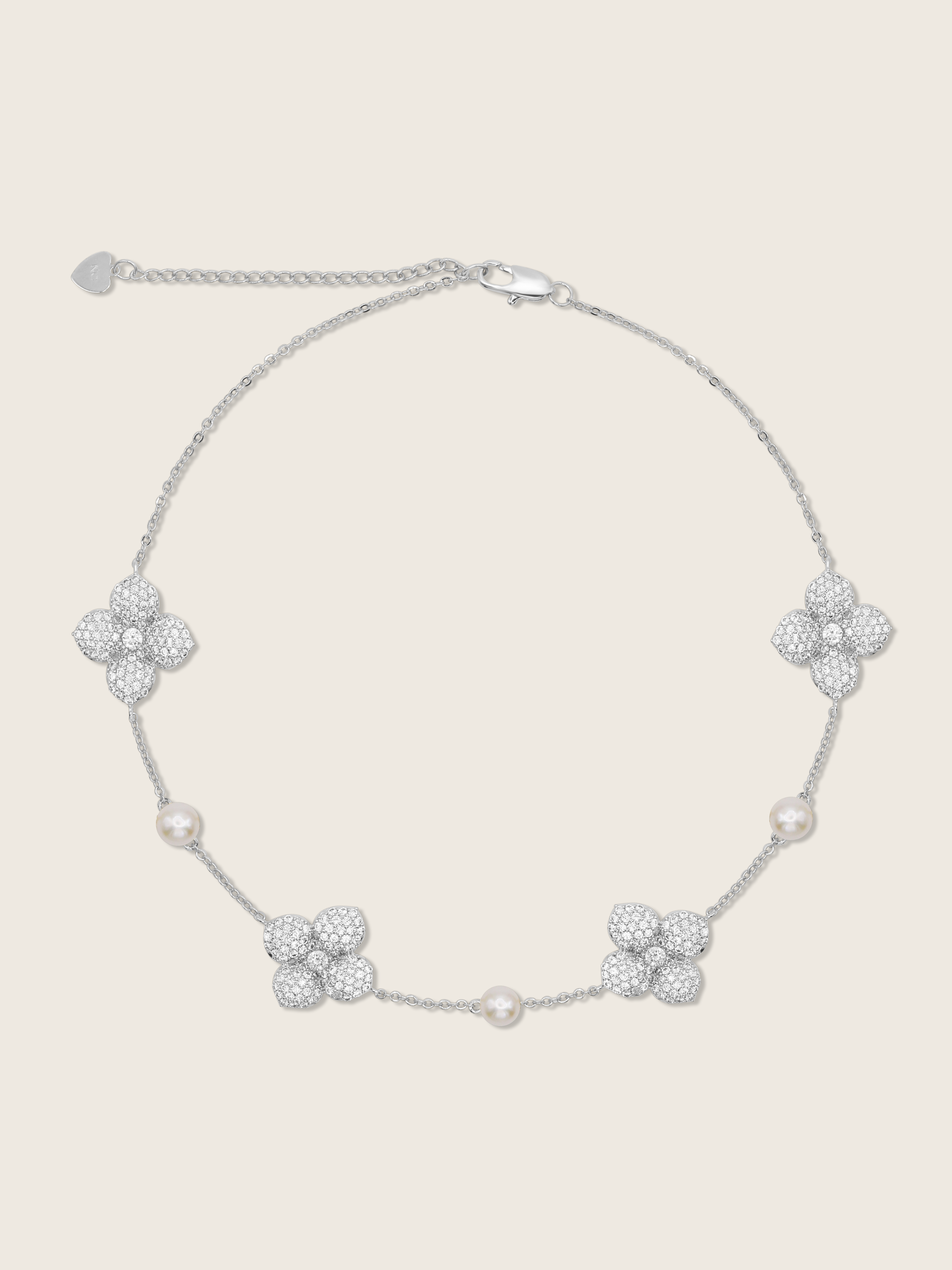 Hydrangea Pearl Choker Necklace