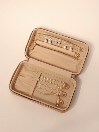 Large Jewellery Case - Champagne