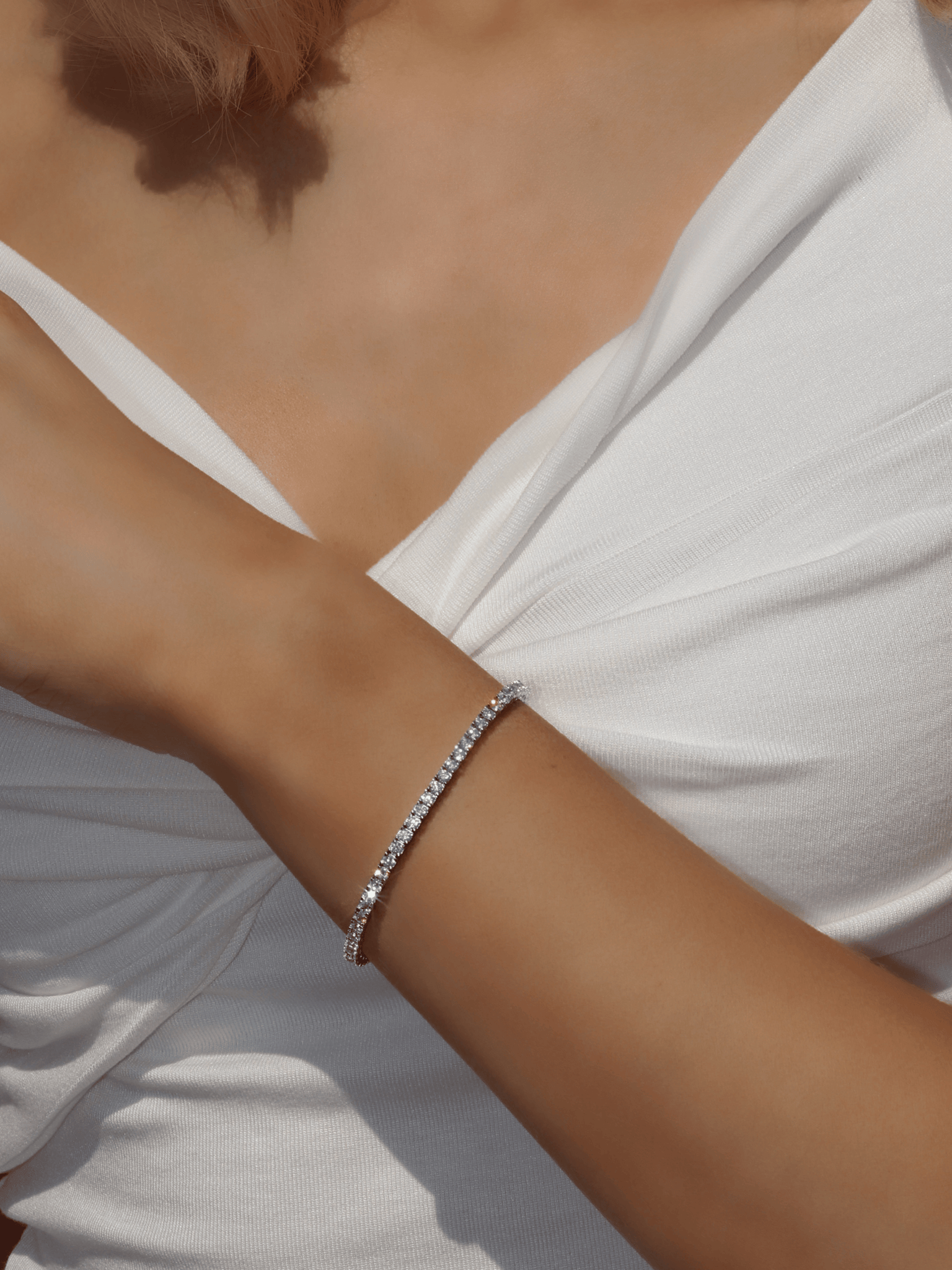 CELESTE Tennis Bracelet - Silver
