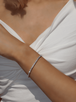 CELESTE Tennis Bracelet - Silver
