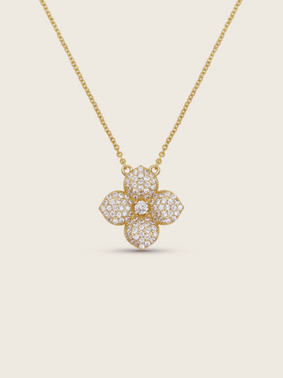 Hydrangea Necklace - Gold