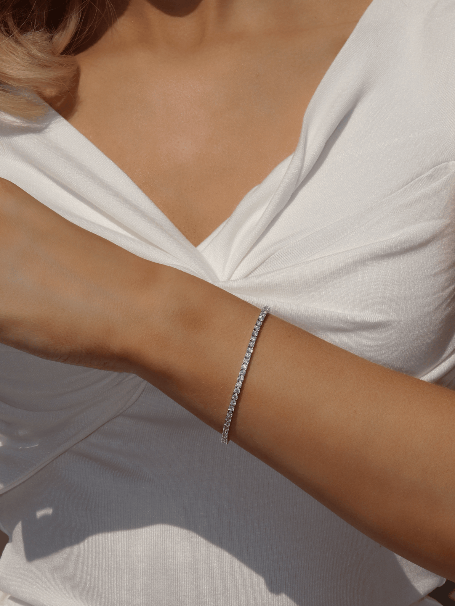 CELESTE Tennis Bracelet - Silver