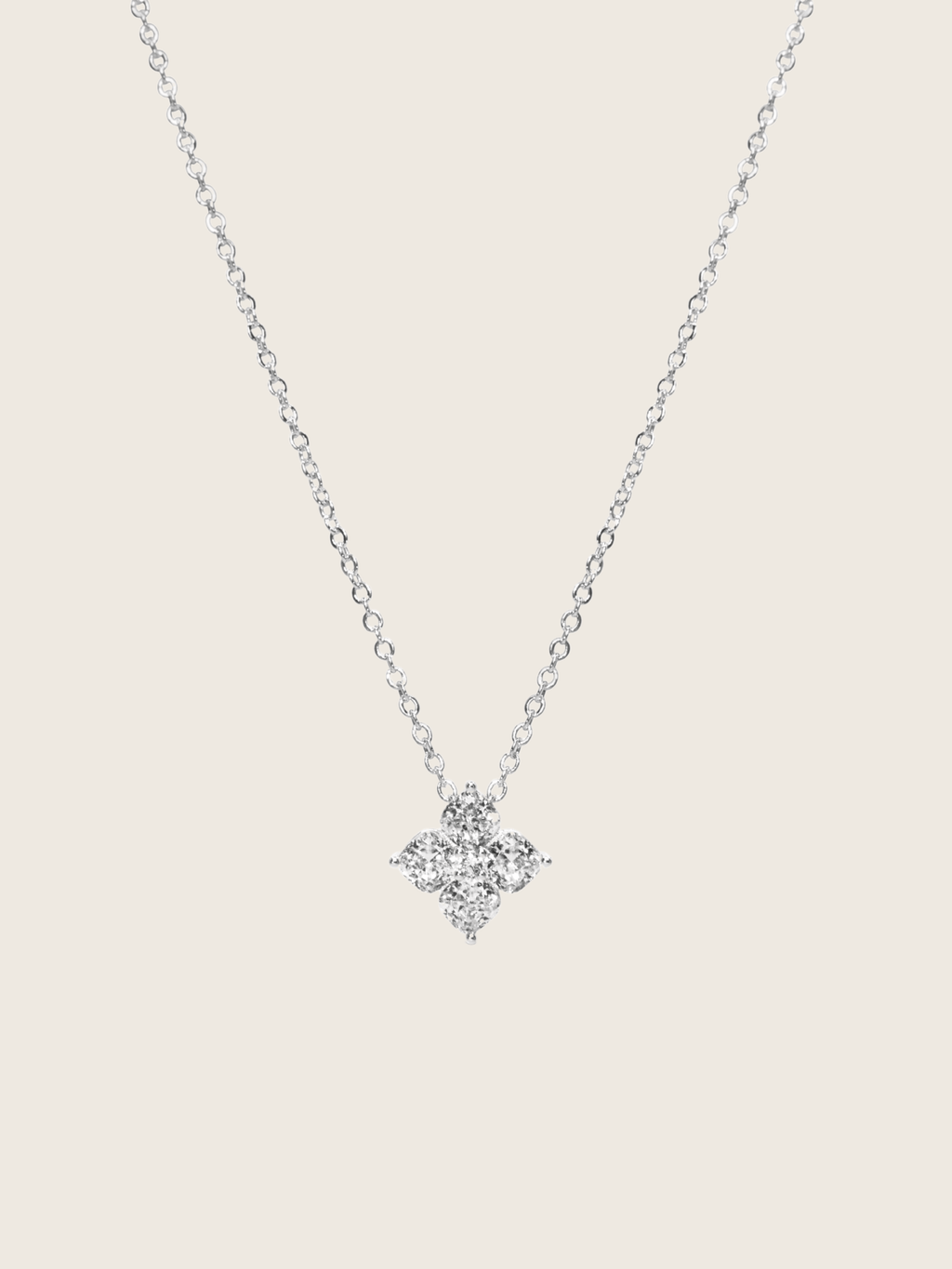 Mini Crystal Hydrangea Necklace
