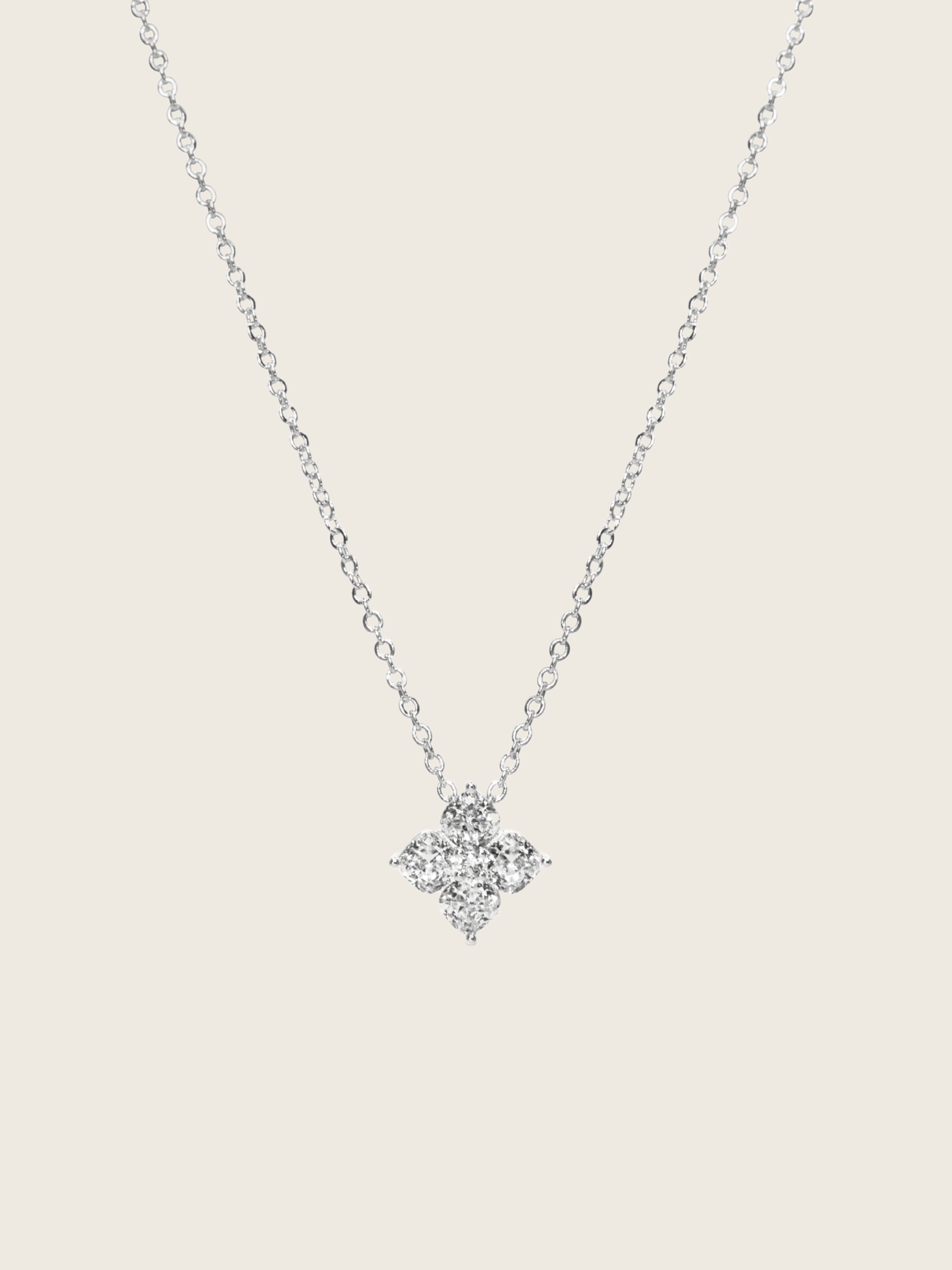 Mini Crystal Hydrangea Necklace