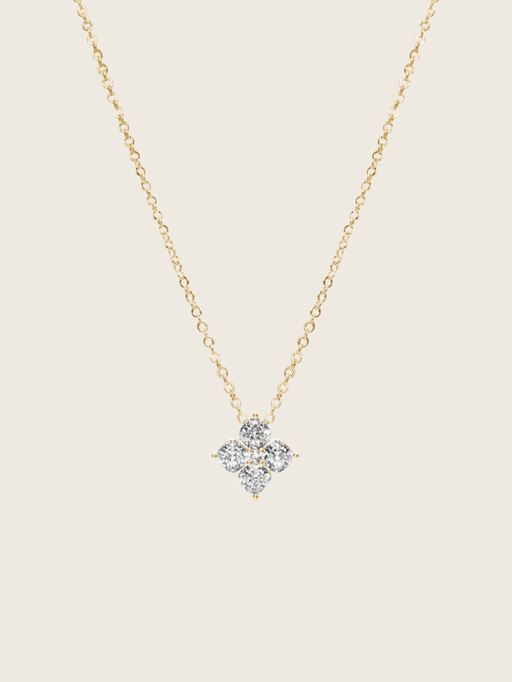 Mini Crystal Hydrangea Necklace