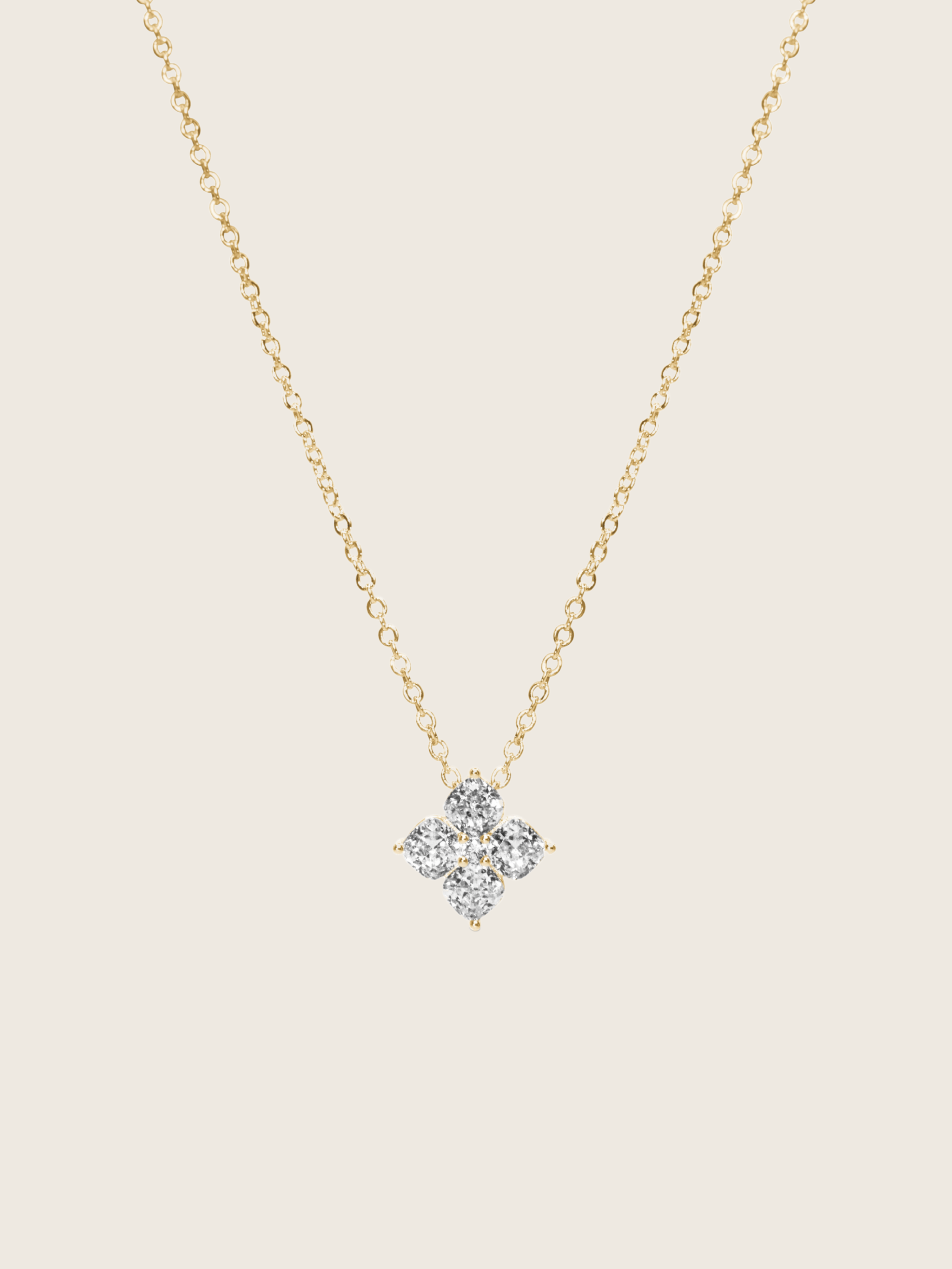 Mini Crystal Hydrangea Necklace