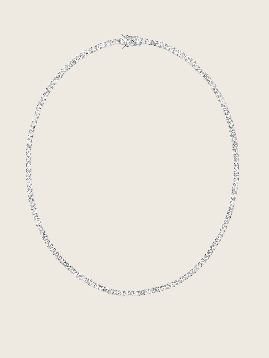 Celeste Tennis Necklace - Silver