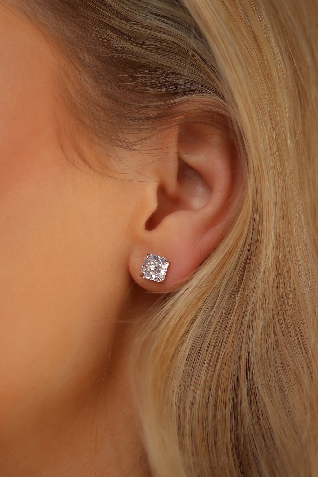 Regina Princess Square Cut Earrings
