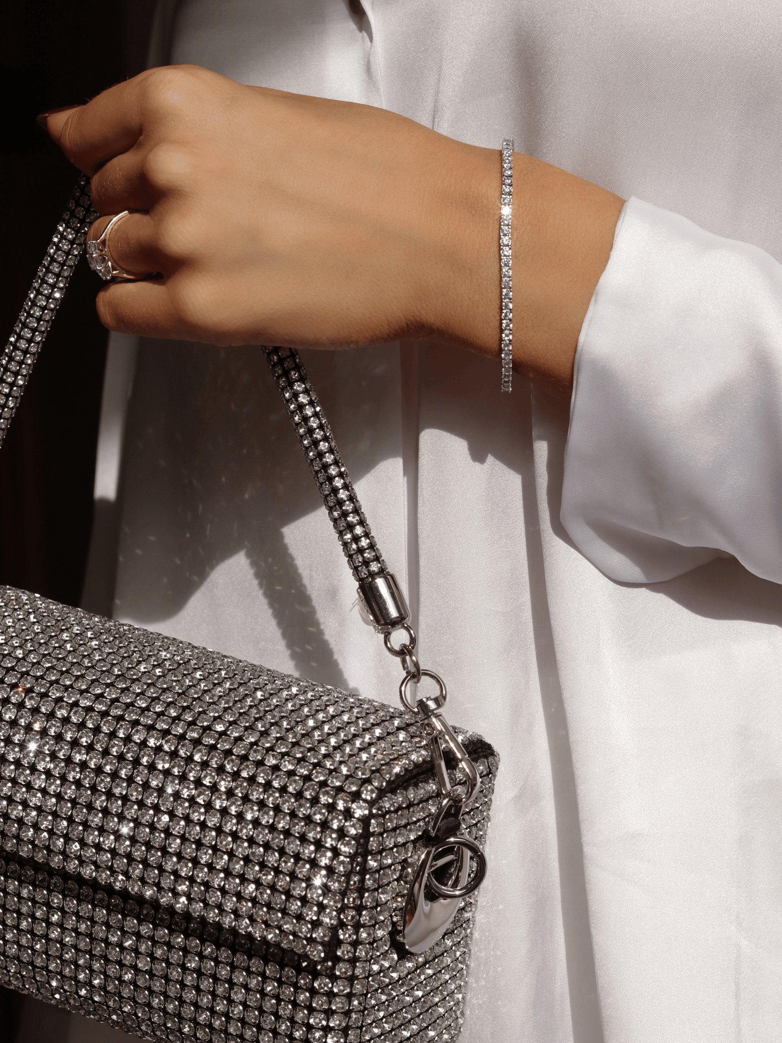 CELESTE Tennis Bracelet - Silver