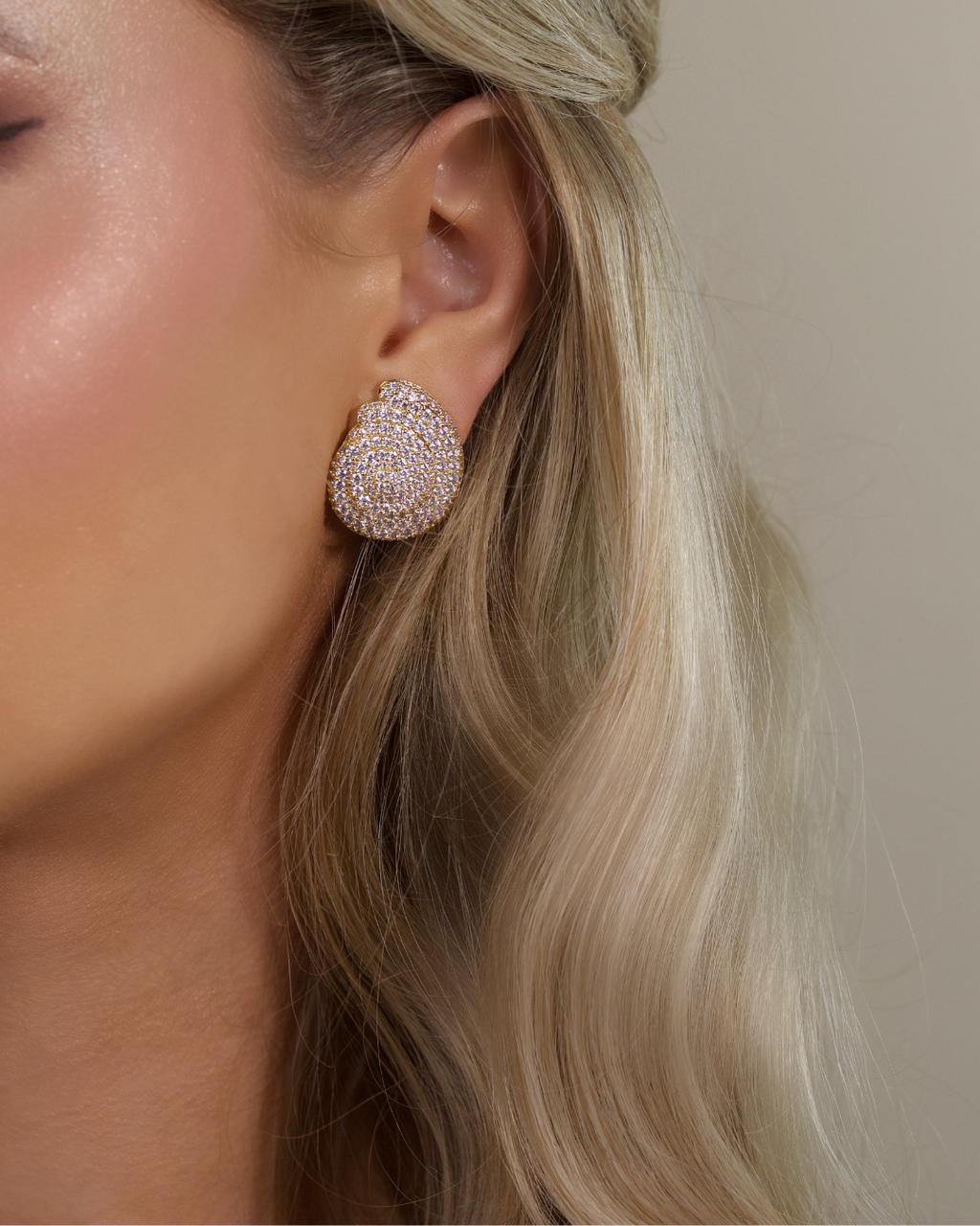 Coralie Earrings - Pavé